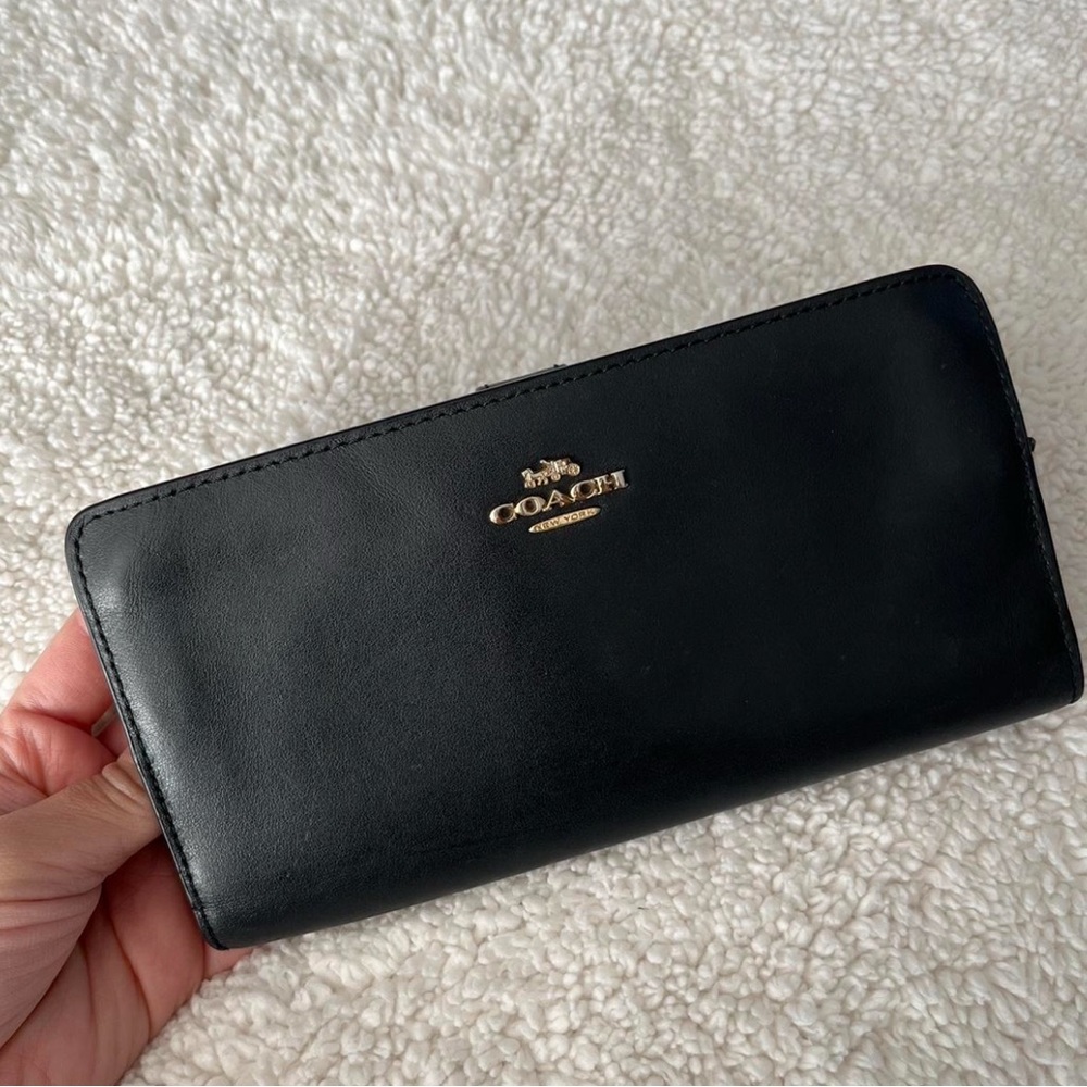 Coach Black Leather Wallet